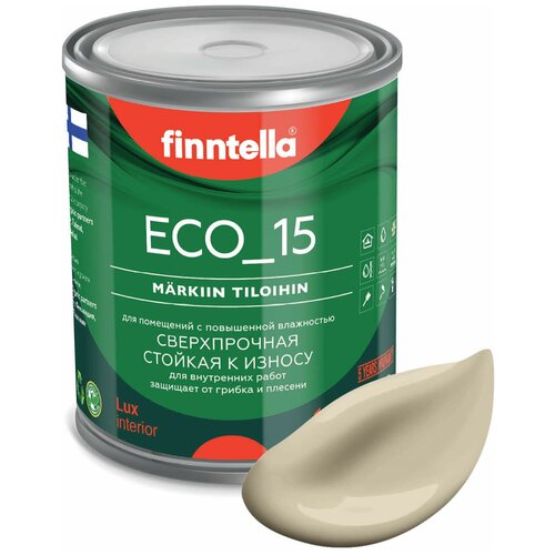 Краска акриловая finntella Eco_15 Antivandal моющаяся полуматовая kevyt savi