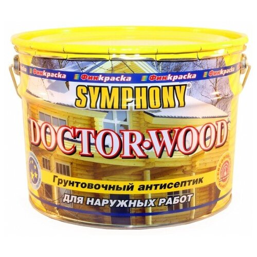 SYMPHONY Антисептик грунтовочный Symphony Doctor-wood 9 л