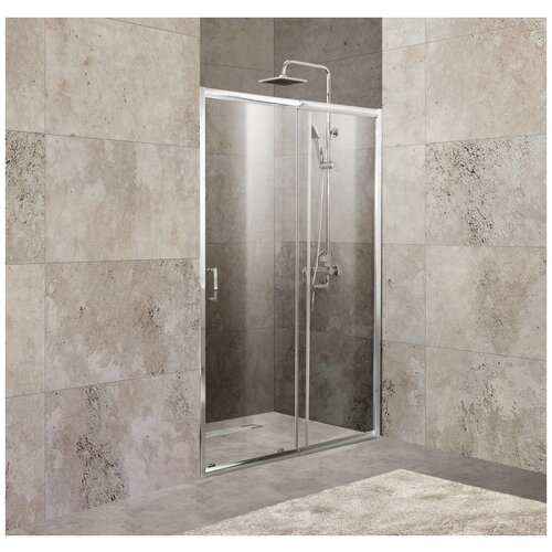 Душевая дверь в нишу BelBagno Unique BF-2-170/200-C-Cr стекл