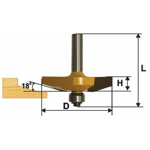 Энкор Фреза по дереву кромочная фигерейная горизонт Ø89х16 т
