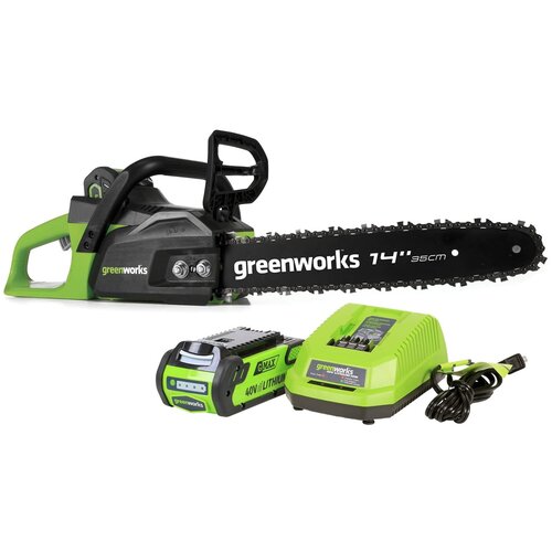 Аккумуляторная пила  Greenworks GD40CS15 (2005707UA) шина 35 см 1.5 л.с 40 В В/2