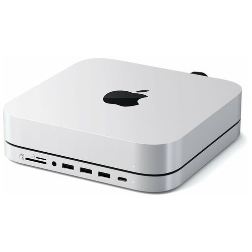 Док-станции  Яндекс Маркет Хаб Satechi Stand & Hub USB-C / 3 x USB-A / Micro/SD / 3.5mm для Mac Mini (M1,