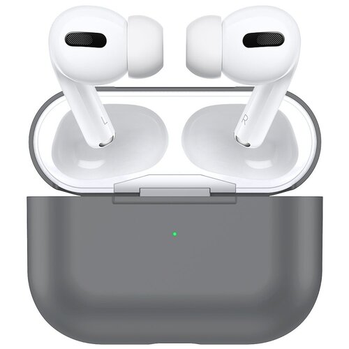 Аксессуары для наушников и гарнитур Чехол силиконовый для Airpods Pro (15), пепельный, A+