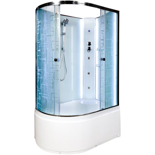 Душевая кабина DETO ЕМ4512 R N LED с