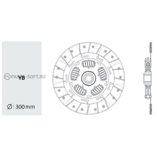 Диск Сцепления [300-Mm] Valeo phc арт. TY-41