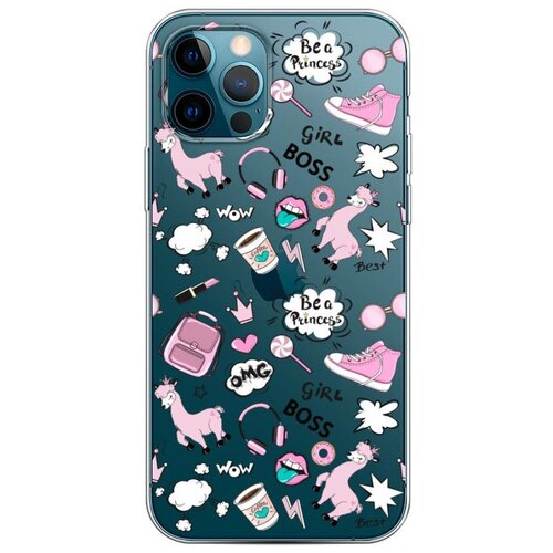 Силиконовый чехол Кот и мороженое на Apple iPhone 12 Pro M