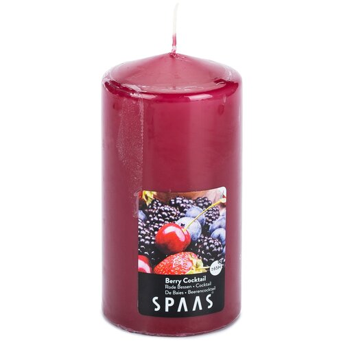 Свеча Spaas Berry Cocktail арома столбик бордовый 1 шт.