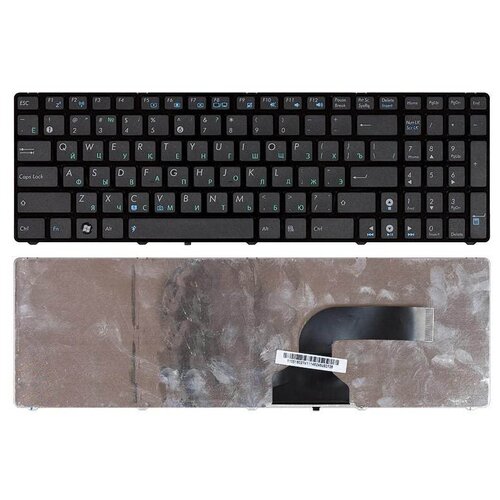 Клавиатура для ноутбука Asus U50V, русская, черная с рамкой, с маленькой