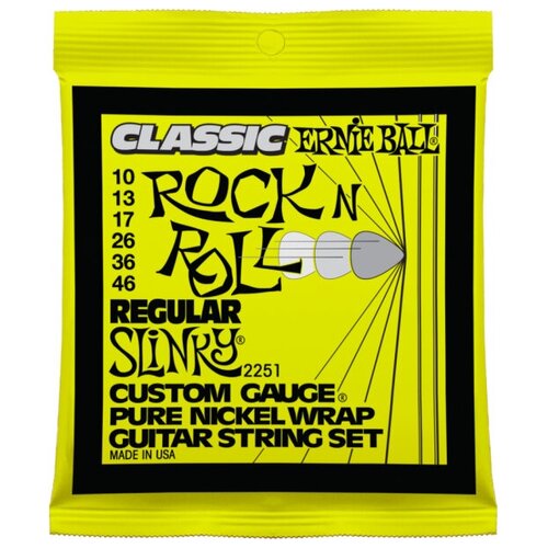 Ernie Ball 2251 струны для эл.гитары Classic Pure Nickel Reg