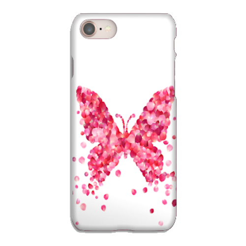 Силиконовый чехол с бабочками на Apple iPhone 8 Plus/ Айфон 