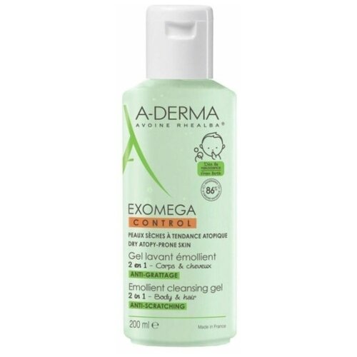 A-Derma Emollient Cleansing Gel Гель 2-в-1 смягчающий очищаю