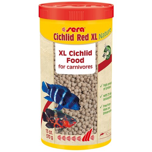 Сухой корм  для  рыб Sera Cichlid Red XL, 1 л, 370