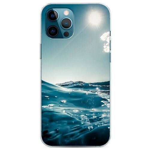 Силиконовый чехол Волны 5 на Apple iPhone 12 Pro Max / Айф