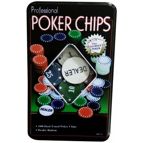 Набор для покера Poker Chips 100 фишек