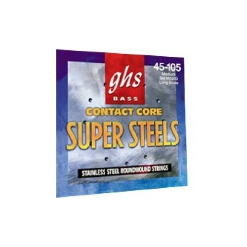 GHS L5200 Supersteel набор струн для бас-гитары,