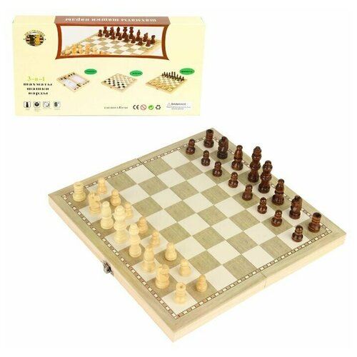 Игра настольная Veld co 71968 Шахматы, шашки, нарды, дерев