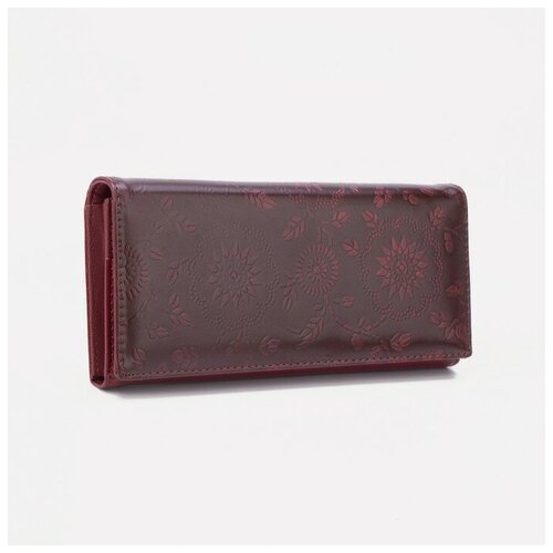 Кошелёк на магнитах, цвет бордовый