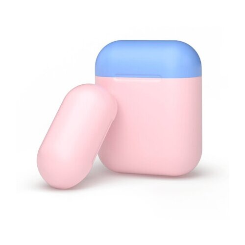   Яндекс Маркет Чехол Deppa Silicone Pink-Light Blue 47023