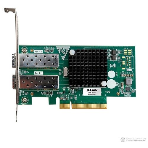 Сетевые адаптеры  Яндекс Маркет D-Link DXE-820S/A1A Сетевой PCI Express адаптер с 2 портами 10GBase-X