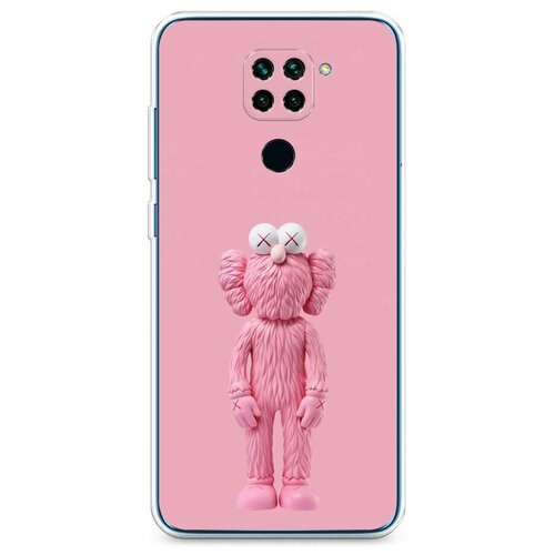 Силиконовый чехол KAWS grey на Xiaomi Redmi Note 9 / Сяоми