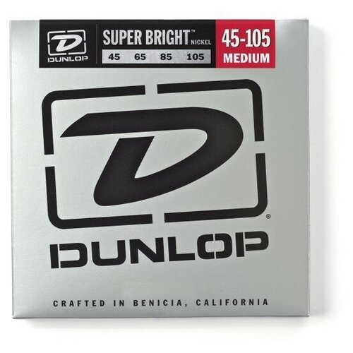 Dunlop DBSBN45105 струны для бас гитары Super Bright,