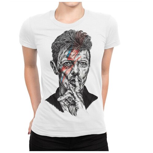 Футболка Dream Shirts Дэвид Боуи Женская белая M