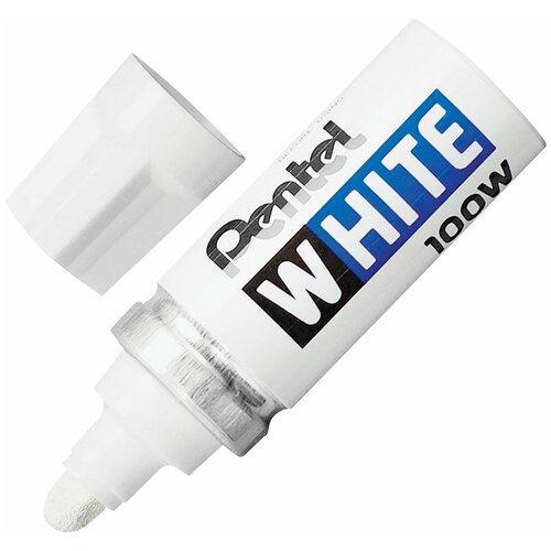 Маркер-краска лаковый PENTEL (Япония) WHITE, 6,5 мм, белый, 