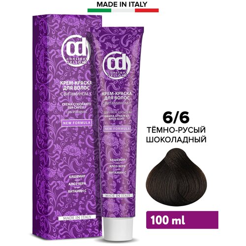 Constant Delight Colorante Per Capelli Крем-краска для волос с витамином С, 6/6 темно-русый