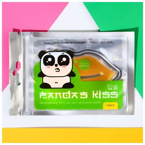 Патч для губ Panda's Kiss, с частицами золота