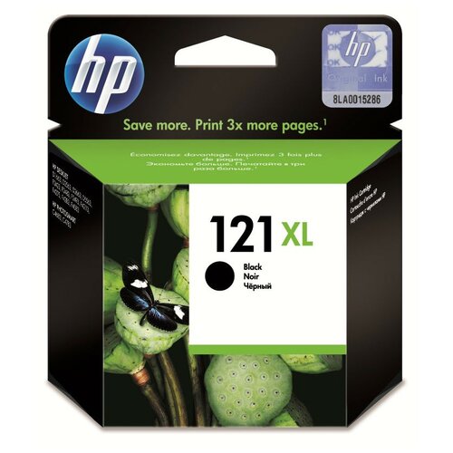 Картридж HP 121xl black color, 600 стр,