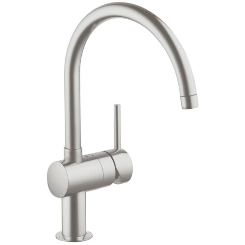 Смеситель для кухни GROHE Minta с C-изливом, суперсталь (329