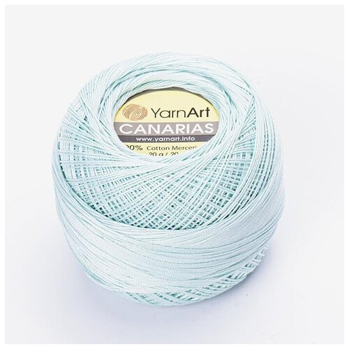 Пряжа YarnArt Canarias (Канарис) 4939 ледяной, 100% мерсеризованный хлопок, 20