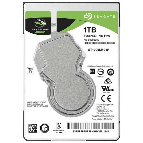 Жесткий диск Seagate BarraCuda Pro 1 ТБ