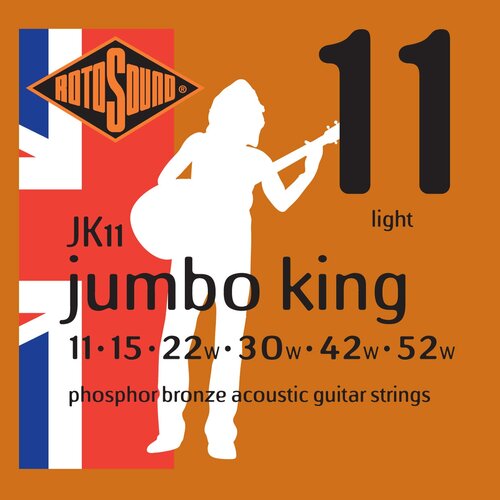 ROTOSOUND JK11 STRINGS PHOSPHOR BRONZE струны для акустической гитары, покрытие