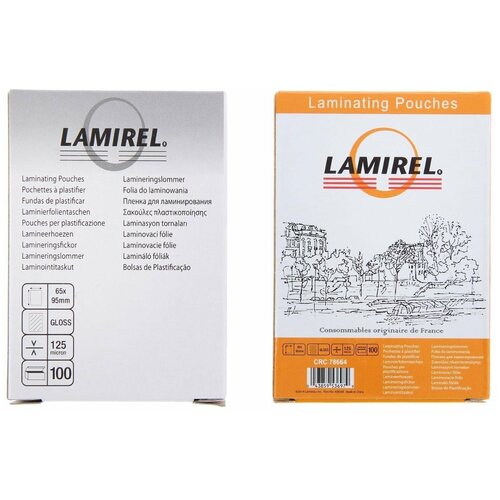 Пленка для ламинирования 100шт Lamirel 65x95мм