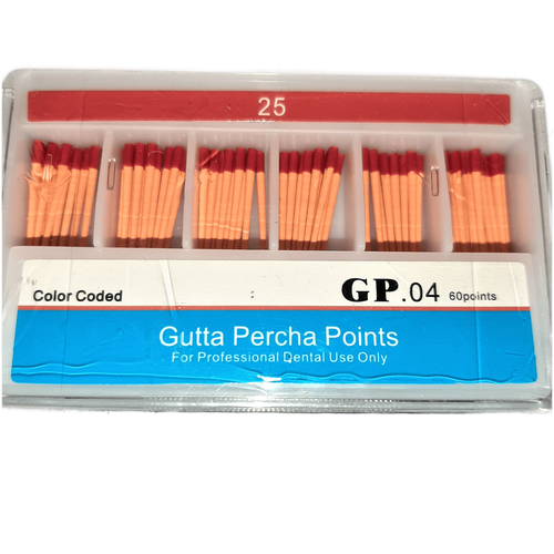 Штифты гуттаперчевые эндоканальные Gutta Percha Points (HAND ROLLED),