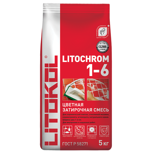 Затирка Litokol Litochrom 1-6 5 кг C.130 песочный
