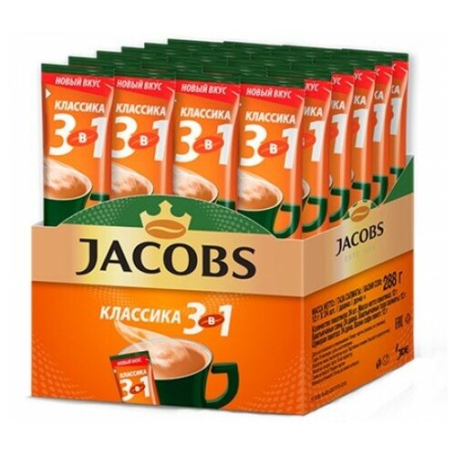 Напиток кофейный растворимый Jacobs 3в1 Классика 24 шт. по 1