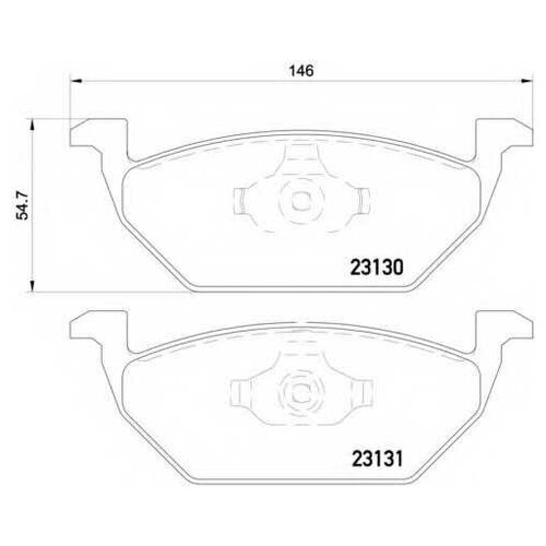 Колодки Передние Epad Vw G4 98-00 Без ДатчикаPolo Sedan Text