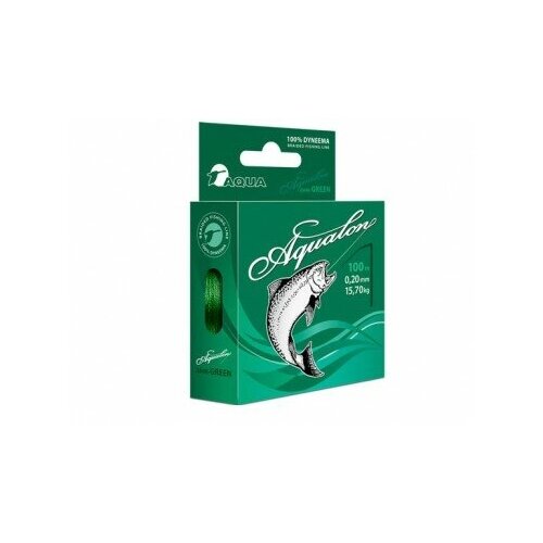 Плетеный шнур AQUA Aqualon Dark Green 100m 0.35mm