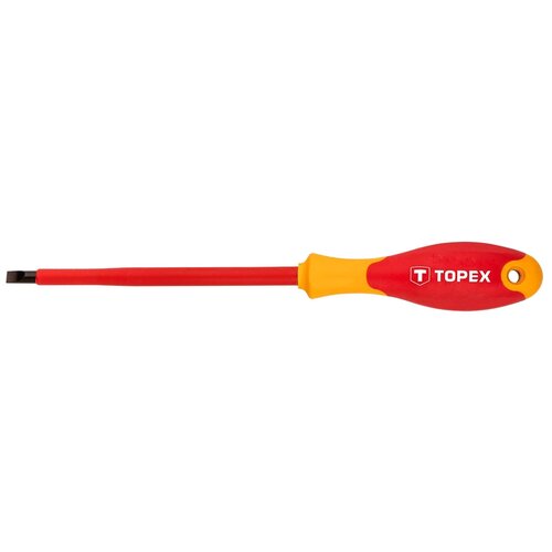 Topex Отвертка шлицевая 1000В, 6.5x150 мм, , CrMo 39D474