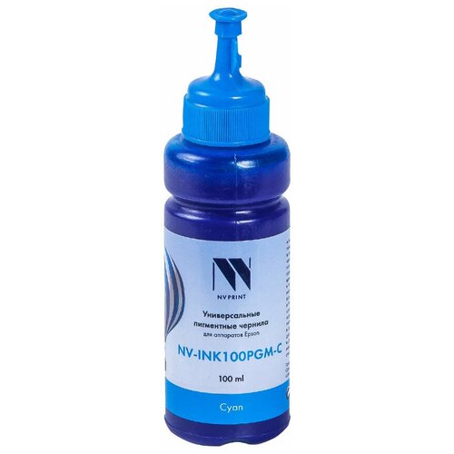 Чернила NV-INK100PGM Cyan универсальные пигментные для аппаратов Epson (100ml)