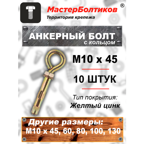 Анкерный болт 10х 45 с кольцом (10