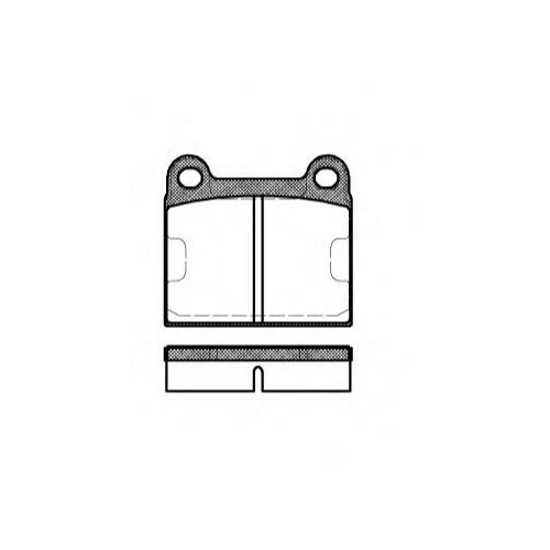 Дисковые тормозные колодки задние REMSA 0006.60 (4