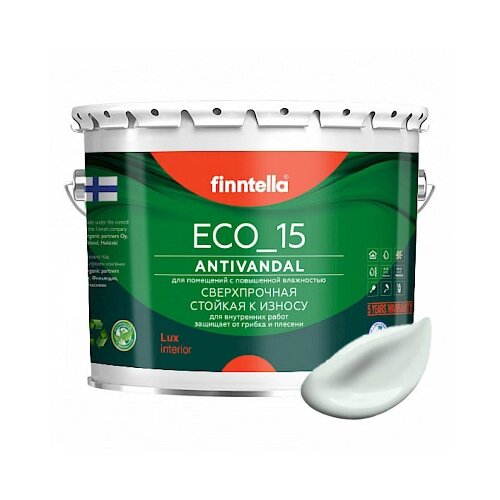 Краска акриловая finntella Eco_15 Antivandal моющаяся полуматовая HOPEA 9