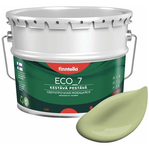 Краска акриловая finntella Eco_7 Anti Plesen моющаяся матовая vihrea tee 9