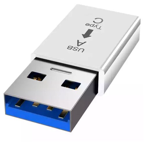 Переходник USB-C (Type-C) на USB белый