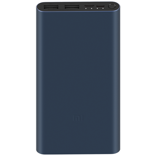 Портативные аккумуляторы  Яндекс Маркет Портативный аккумулятор Xiaomi Mi Power Bank 3, 10000 mAh, синий, упаковка:
