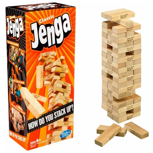 Hasbro Настольная игра Jenga Hasbro (оригинал Дженга)