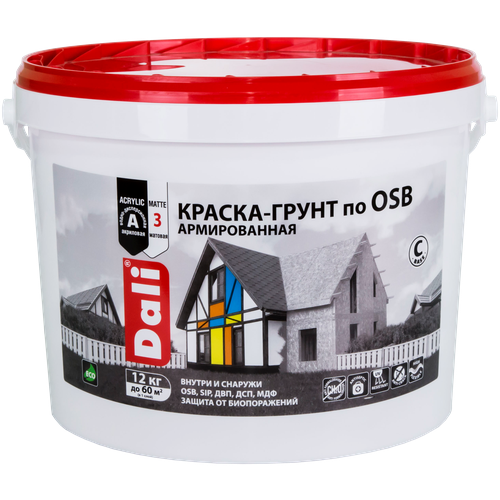 Краска-грунт DALI ПО OSB база C 12 КГ